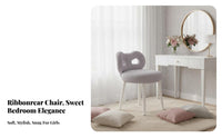 Elegant Design Winged backrest Chair Soft paddinged Seat Vanity Stool Plush Upholstery Household Furniture Modern & design for Makeup lovers, Home Decorators, Gift Givers, Bedroom, Dressing Table, Living Room, full-length Closet