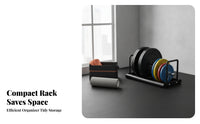 Stable Base Exercise Disc Storage Rack Barbell Plate Rack Tubulars Frame for Gym