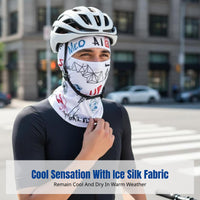 Protection Face Cover, Ice Silk Full Head Cover, Summer Neck Gaiter for Outdoor Cycling & Fishing, Unisex, Random Design
