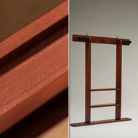Space-Saving Wall-Mounted Pool Cue Rack Wooden Pool Cue Rack with Shelves Compact Organized for Homeowners