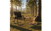 Quick Setup Foldable Chair with Backrest Lightweight Camping Folding Chair Stable Triangle Structure Camping Backrest Armrests for Picnic, Fishing