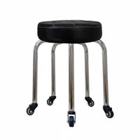 With casters Armless Caster Chair Multi-Purpose Armless Rolling Chair 360-Degree rotate Indoor Seating Lowsupport for Students, Office Workers, Adults, Dormitory, Study Room, Bedroom, Small Spaces