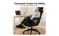 Ergonomic Design Reclining Computer Chair with Footrest Adjustable Headrest Highspine Mesh Recliner with Footrest sturdy Duty Office Furniture for Students, video game enthusiasts, Relaxing, Study Room, Studying, Bedroom