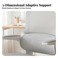 Petite Size Suitable Ergonomic Mesh spine Chair 360° rotate Rolling Meshspine Armchair Adjustable Height Computer Seat Support for Students, Remote Workers, Adults, Study Room, Dormitory, Bedroom
