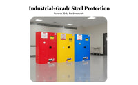 Hazard-Resistant Resistant Cabinet Double-Walled Construction Cabinet Fire Resistant Harmful Material Locker for Factory Workers, Researchers