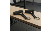 2 Pieces Elastic Band Handles Sturdy-Duty Exercise Handles D Handle Attachment High Load Capacity Cord Machine Attachments