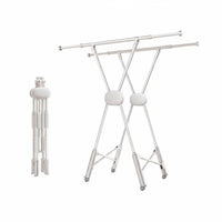 X-Frame Foldable Drying Rack Floor-Standing Accordion Drying Rack Space-Saving
