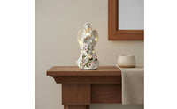 Glowing Flowers LED Angel Figurine Romantic Atmosphere Lighted Flower Angel Statue Special Gift Indoor Lighting Exquisite Craftsmanship for Mothers, Women, Garden, Patio, Memorial