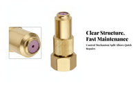 Threaded Adjustable Spray Nozzle Knurled Grip Brass Spray Nozzle Hexagonal Base Sprayer Part
