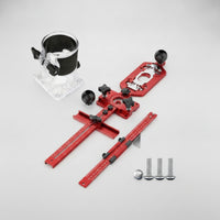 Router Base with Guide Rail Wear-Resistant Router Base Plate Precision Tool for Carpentry, Cabinet Making