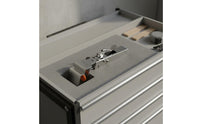 Stainless Steel Drawer Front Installation Clamp Non-Slip Pad Adjustable Drawer Mounting Tool Heavy Duty Cabinetry Jig for Workshop