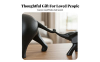 2 Pieces Resin Elephant Figurine Set Sandst Single Finish Decorative Elephant Statue Creative Home Decor Decoration for Homeowners, Living Room
