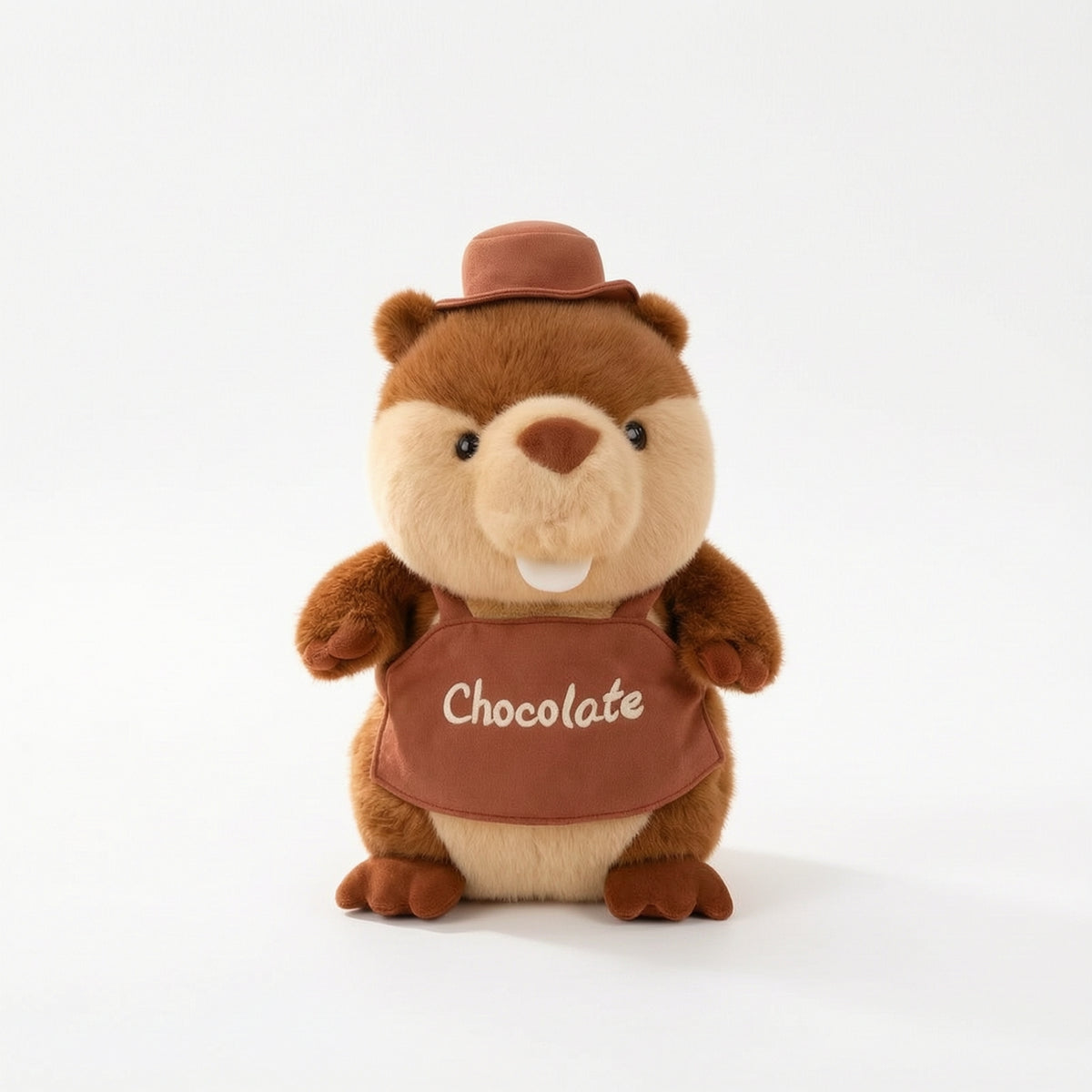 Stuffed Toy with Apron Cuddly Stuffed Figure with Hat Doll Embroidered Ornament Freestanding for Children, Playroom, Nursery