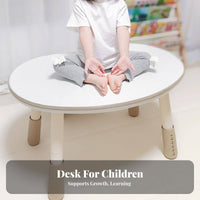 Multi-Functional Adjustable kidney beanShaped Table and Chair Ergonomic Design children's Furniture Easy to Clean Toddler Study Desk for Toddlers, Preschoolers, Kindergarten, Playroom, Daycare, Classroom