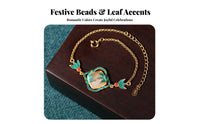 Chinese Design Bamboo Bracelet Adjustable Length Imitation Jade Enamel Bracelet