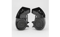 Motorcycle Lower Fairing with Speaker Enclosures Black Lower Fairing with Speaker Enclosures Glossy for Front Guard Mounting