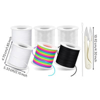 1mm Elastic Cord Kit Reusable Elastic String Kit Portable Drawstring Threader