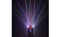 Multi-Lens Moving Head Light with 6 Arms Rotating Moving Head Stage Light Compact Multifunctional for Clubs