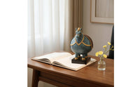 Decorative Horse Figurine Textured Horse Figurine with Base Elegant Sculpture for Art Collectors, Entryway Console