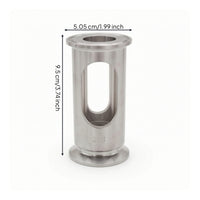 316 Stainless Steel Sight Glass with Tri-Clamp Ends 1.5 Inch TC in-Line Sight Glass Vertical or Horizontal Hardware Full Bore for Fermentation