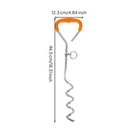 Chrome-Plated Dog Tie-out Clip Sturdy Pet Tethering Clip Portable Dog Tie out Cable Easy to Install for Outdoor