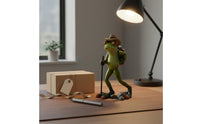 Frog Garden Statue Nordic Design Resin Frog Figurine Playful Creature Sculpture Artisanal Look Lifelike Features for Flower Pots