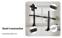 Black Finish Pull-up Bar with Foam Grips Comfortable Padding Fitness Gear