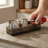 Stainless Steel Manual Nutcracker Long Handle Adjustable Nutcracker Metal Lever Manual Nut Sheller Transparent Base