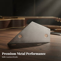 Sturdy Steel Construction Guitar Fret Leveling Ruler Accurate Measurement Fret Height Gauge 4 Precision Edges for Repair Shop, Home Studio