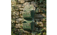 Vintage Mailbox Wall Decor Decorative Retro Iron Mailbox Rustic Wall Mail Organizer for Garden, Entryway, Porch