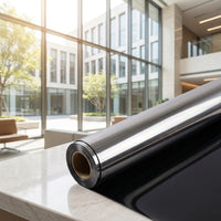 Window Tint and Privacy Film for Home Office, Opaque Window Frosting Film in 7 Colors, Bathroom Glass Decor with PVC Material