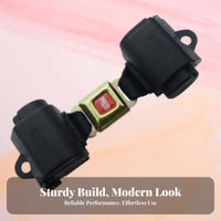Retractable Cargo Strap High Strength Polyester Automatic Tensioning Strap Abrasion-Resistant Strapping Pallet Binding Belt for Trucks, Moving