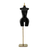 Female Half-Body Mannequin Rectangular Base Bust Waist Hips Mannequin