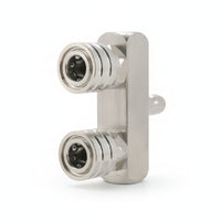 Compact Pressure Washer Adapter Rectangular Body 1/4 Inch Washer Adapter Silver Finish 1/4 NPT Coupler