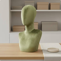 Velvet Head Mannequin Stable Base Velvet Mannequin Head Hairpiece Display Stand for Shop Owners