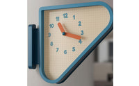 Corner Wall Clock Space-Saving Triangular Wall Clock Minimalist for Hallway, Living Room, Apartment