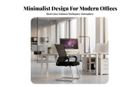 Adjustable Height Ergonomic Mesh Back Roller Chair 360° Swivel Office Furniture Effortless Rolling Casters Task Seat Minimalist Design for Professionals, Home Users, Telecommuting Workers, Conference Room, Workstation