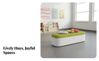 Multi-Purpose Design Rectangular Shoe Changing Bench with Storage Function End-of-Bed Ottoman Faux Leather Surface Upholstered Seating Easy to Clean for Business Owners, Homeowners, Retail outsidelet, Fitting Room, Entryway, Hallway