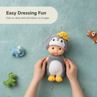 20cm Cotton Doll Penguin Outfit Set for Plush Idols