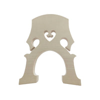 Double Bass Bridge Carved Upright Bass Bridge Instrument Unfinished Arched for Luthiers