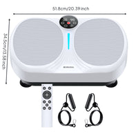 Home Workout Whole Body Vibration Platform Non-Slip Surface Vibrate Plate Exerciser Wireless Control Whole Body Vibration Instructor Digital Display