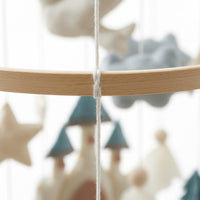 Felt Crib Mobile Soft Colors Puff Mobile 3D Design for Children Room