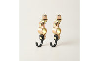 Metal Umbrella Base Mounting Bracket 8mm Clamp-Style Bracket with Hook Sturdy Rust-Resistant for Scooters, E-Bikes