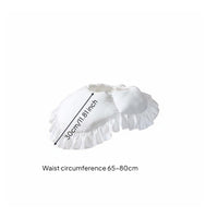 Lolita Bustle Skirt White Padded Bustle Skirt Tie Closure