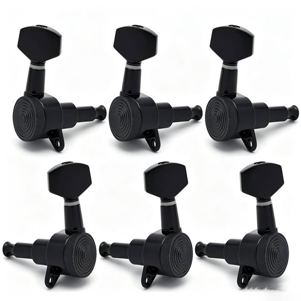 6 Pieces Closed-Gear Guitar Locking Tuners Precision Guitar Tuning Machines with Sealed Housing Easy to Install Locking Tuner Accurate for Guitarists, Luthier
