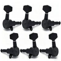 6 Pieces Closed-Gear Guitar Locking Tuners Precision Guitar Tuning Machines with Sealed Housing Easy to Install Locking Tuner Accurate for Guitarists, Luthier