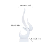 Flame Sculpture Modern Abstract Sculpture Contemporary Flame Statue for Art Lovers