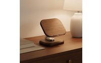 360 Rotating Desk Phone Stand Wood Wooden Phone Stand Hands Mobile Accessory for Bedside, Office