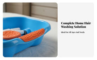 In-Bed Hair Washing Basin Comfortable Neck Rest Bedside Hair Washing Basin With Drain Hose Portable Shampoo Bowl for Bedridden Patients