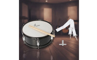 14-Inch Snare Drum with Strap Metal Snare Drum with Drumsticks Portable Percussion Instrument Adjustable for Beginners, Students, Rehearsals
